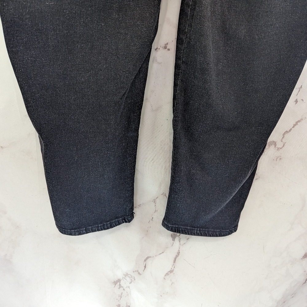 Universal Standard Jeans Womens 24 Black 10 Mid Rise Skinny Distressed - Picture 8 of 12